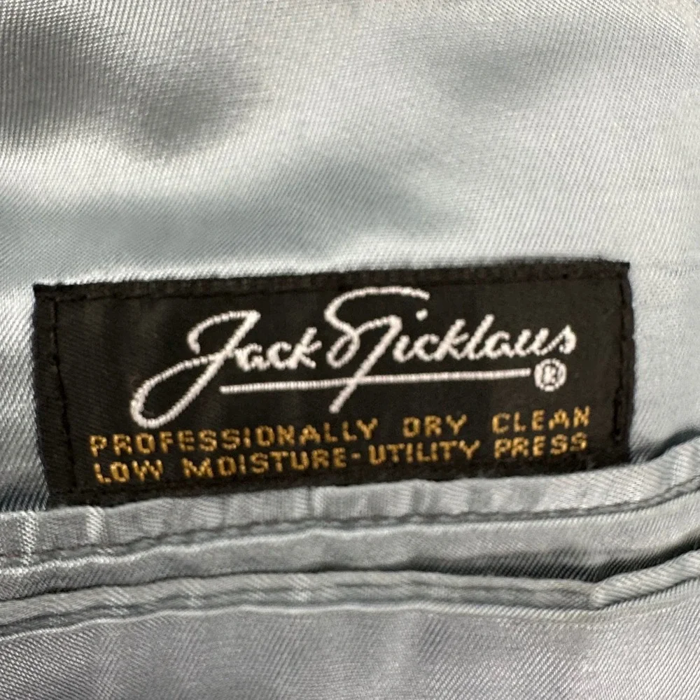Hart Schaffner Marx Blazer Mens 42L Navy Blue‎ Gold Button Jack Nicklaus Preppy